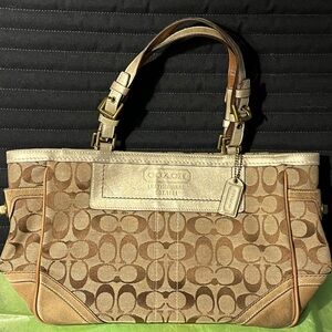 Retro coach monogram purse